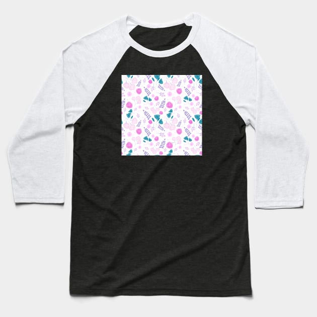 Kit Floral Baseball T-Shirt by Christine Borst Creative Studio